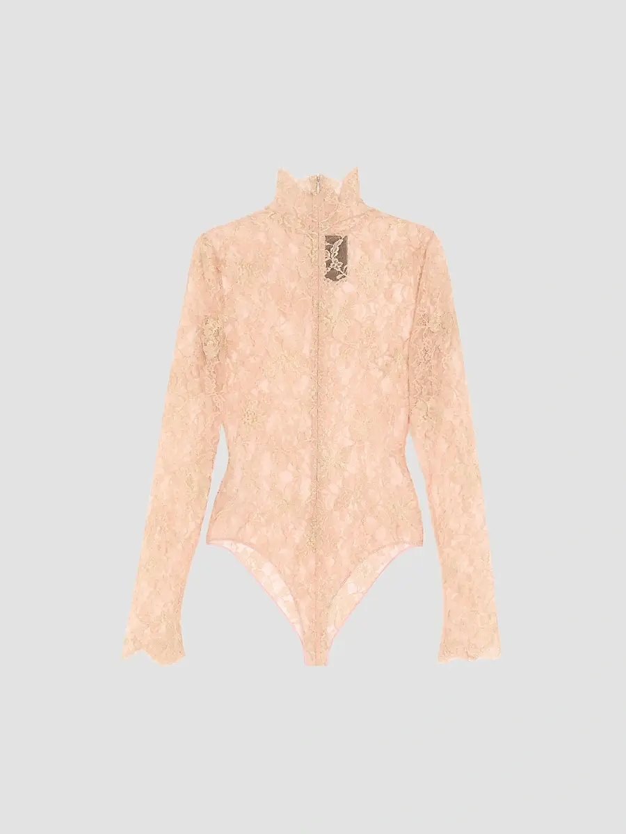 Valentino Women's Lurex Lace Bodysuit | Thumbnail 2