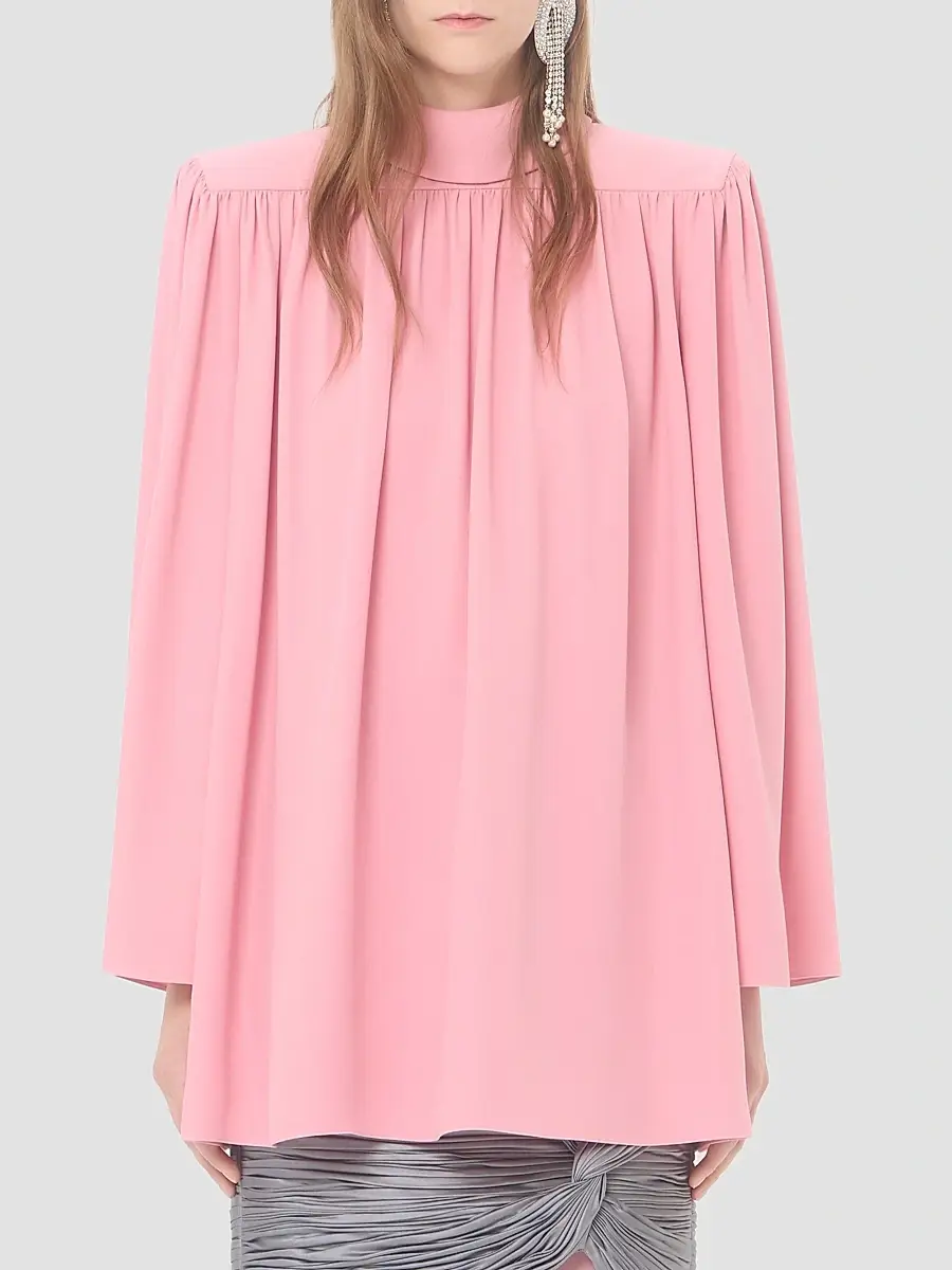 Valentino Women's Cady Couture Pleated Top | Thumbnail 3