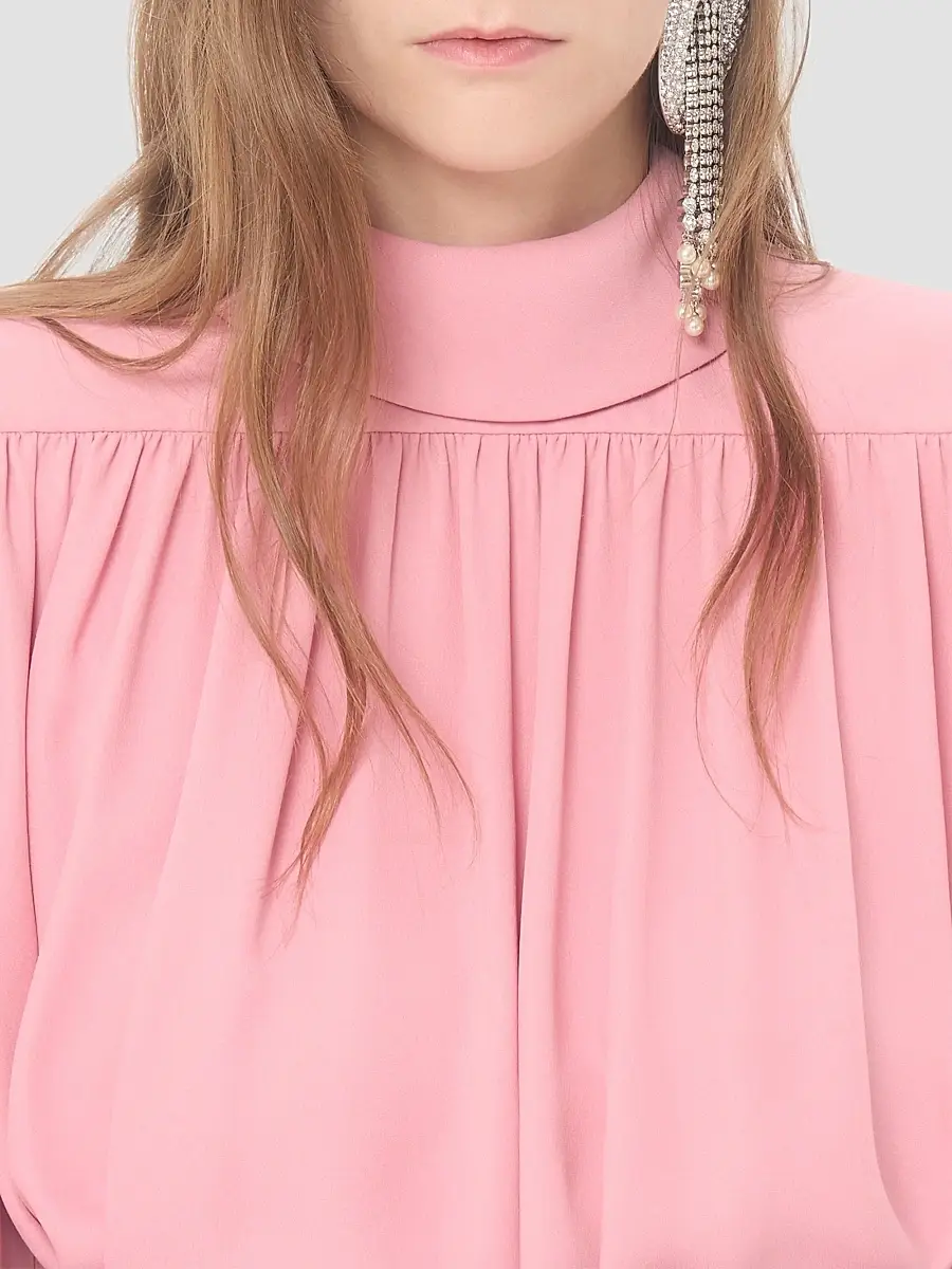 Valentino Women's Cady Couture Pleated Top | Thumbnail 6