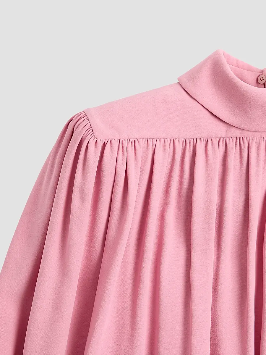 Valentino Women's Cady Couture Pleated Top | Thumbnail 7