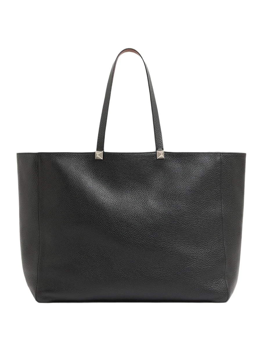 Valentino Men's Rockstud Reversible Elk Print Calfskin Tote