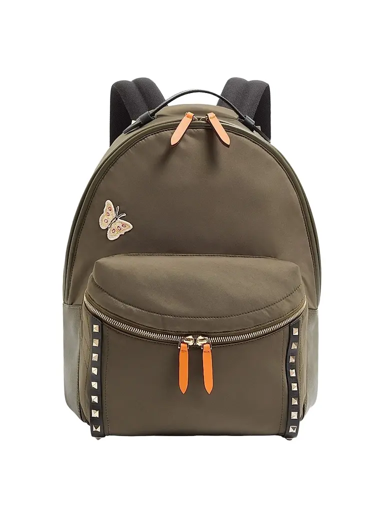 Valentino Garavani Men's Rockstud Backpack in Technical Fabric | Image 1 Valentino Garavani Men's Rockstud Backpack in Technical Fabric | Image 1