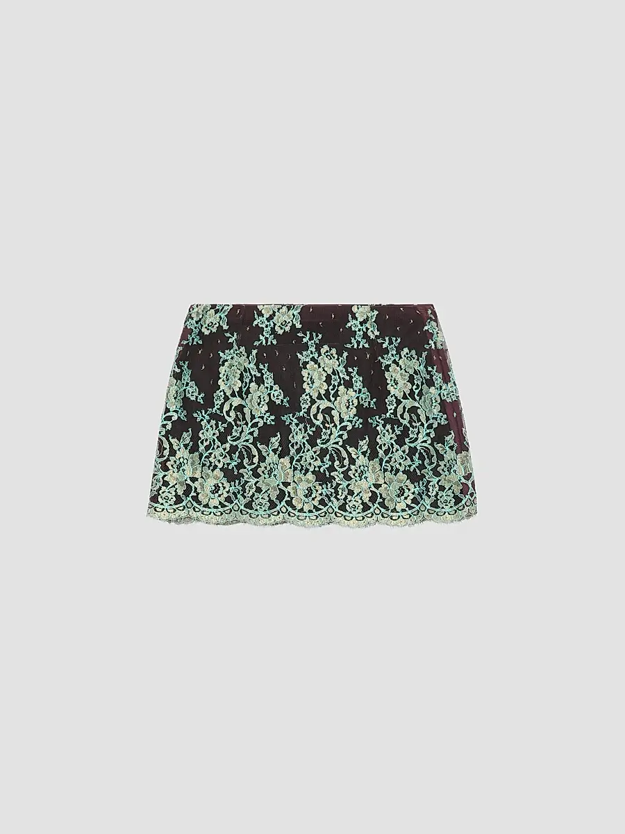 Valentino Women's Short Lace Skirt | Thumbnail 2