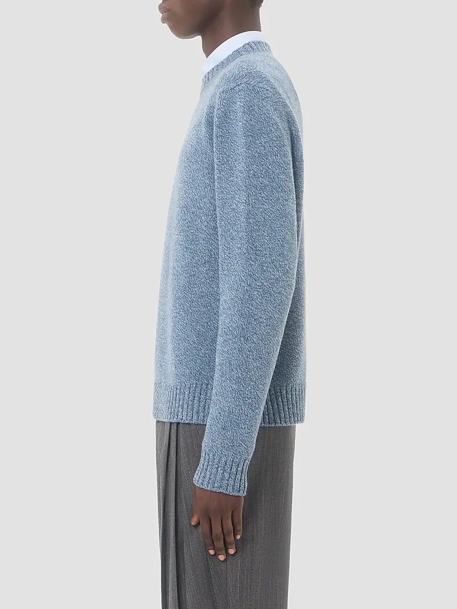 Valentino Men's Wool Sweater with Embroidered Butterfly Patch | Thumbnail 4 Valentino Men's Wool Sweater with Embroidered Butterfly Patch | Thumbnail 4