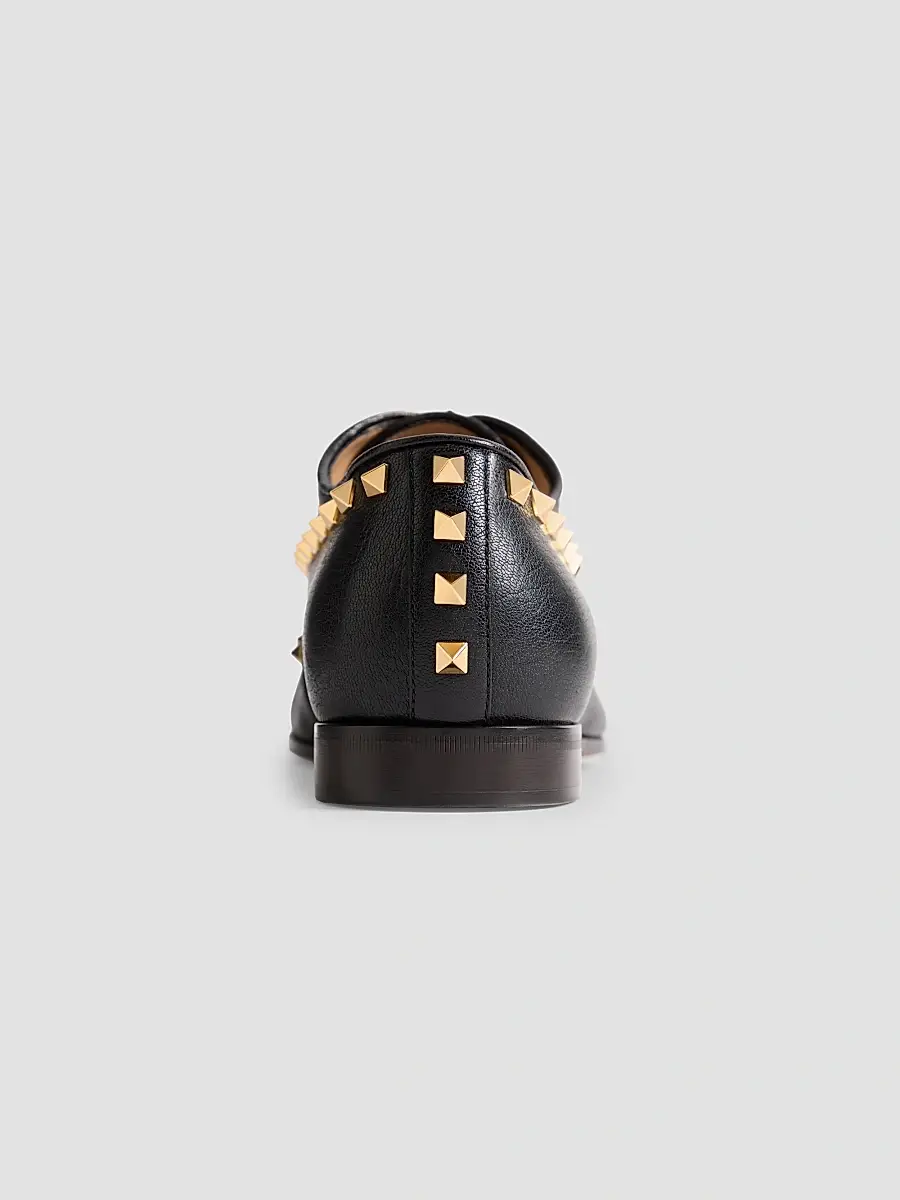 Valentino Men's Derby Rockstud in Kidskin - Black | Thumbnail 6 Valentino Men's Derby Rockstud in Kidskin - Black | Thumbnail 6