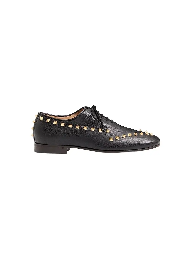 Valentino Garavani Men's Derby Rockstud in Kidskin | Image 1 Valentino Garavani Men's Derby Rockstud in Kidskin | Image 1