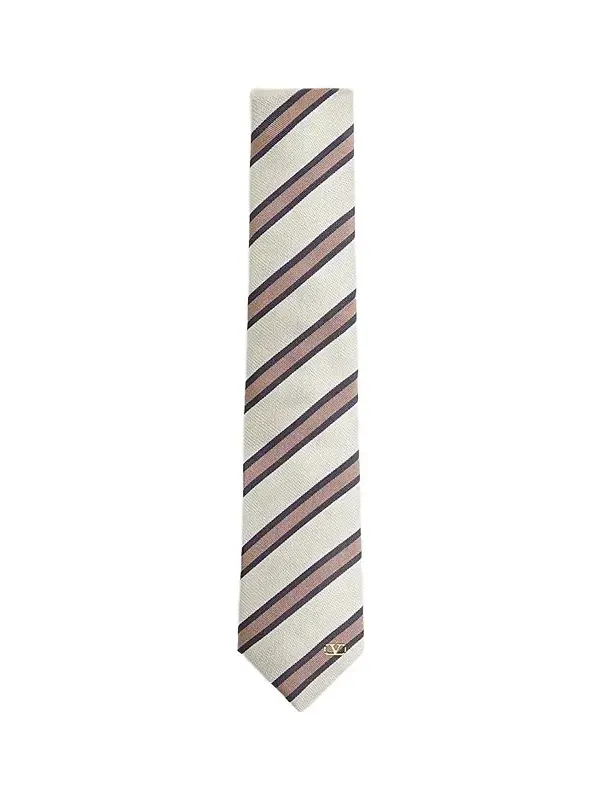 Men's Jacquard Regimental Silk Tie