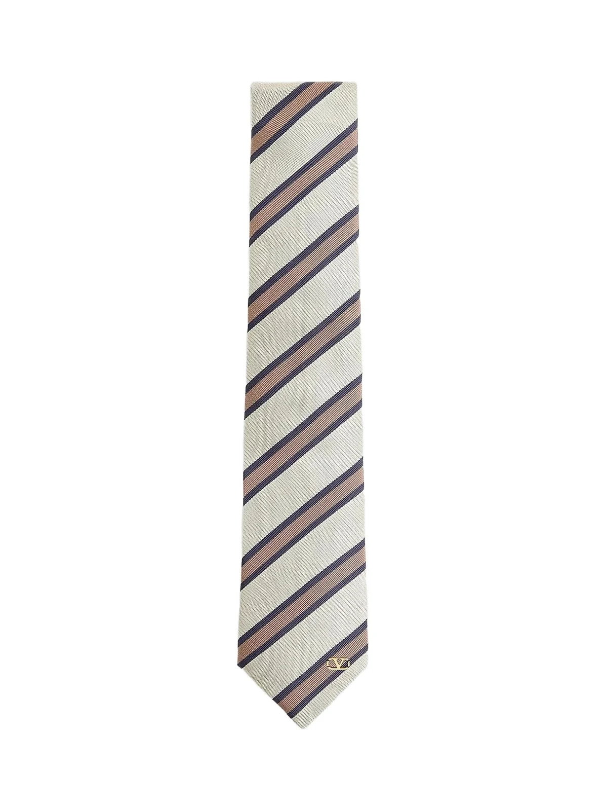 Valentino Men's Jacquard Regimental Silk Tie