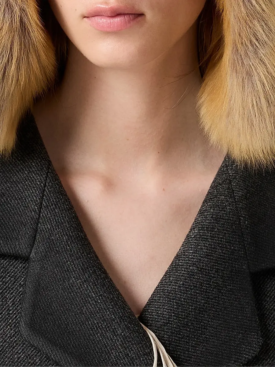 Miu Miu Women's Double-Breasted Double Wool Jacket | Thumbnail 7