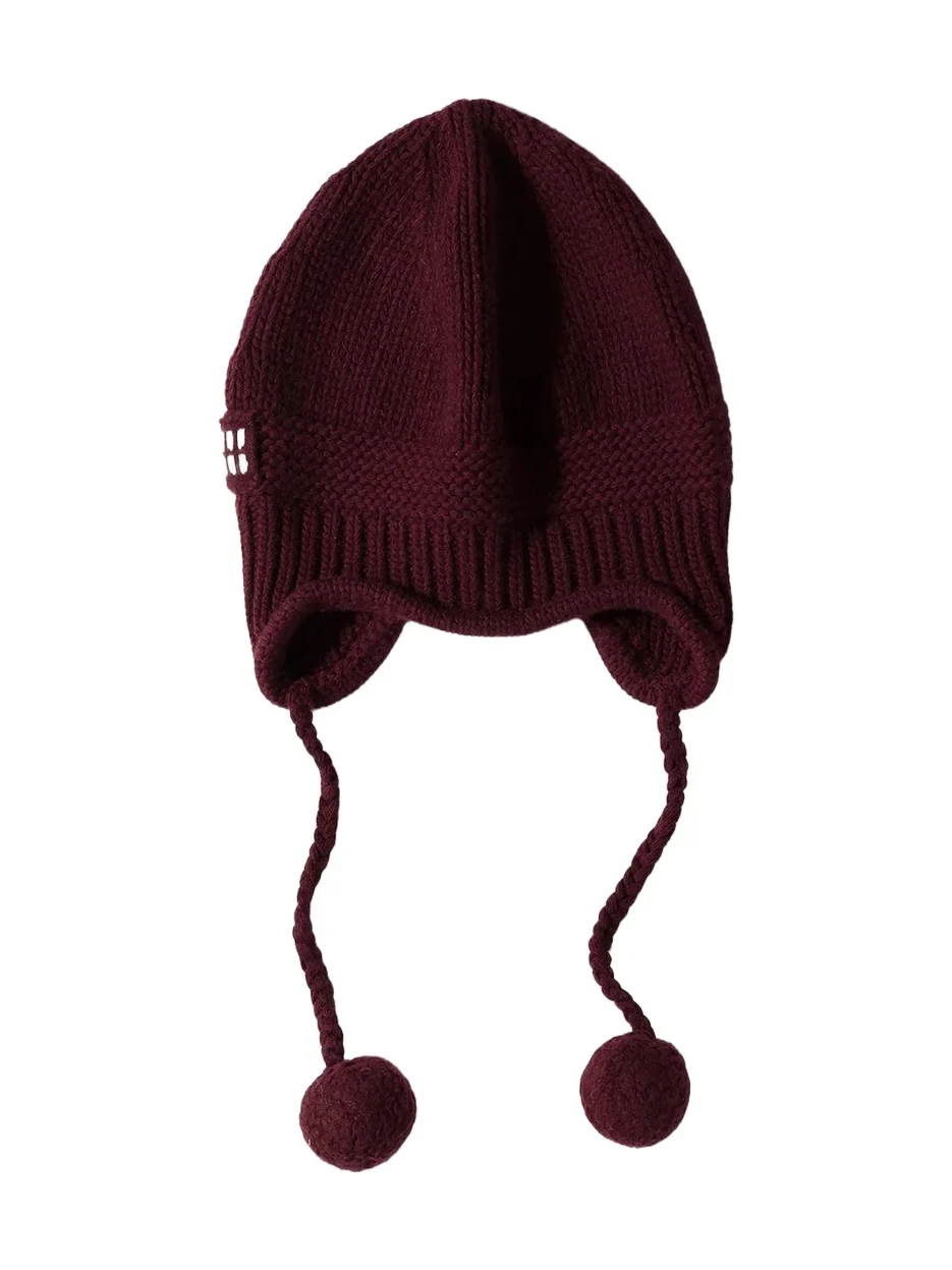 Women's Wool and Cashmere Hat - Dark Red Women's Wool and Cashmere Hat - Dark Red