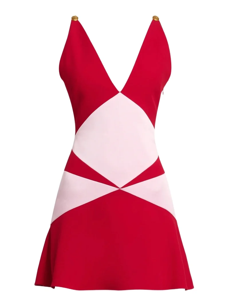 Versace Women's Two-Tone Prism Mini Dress