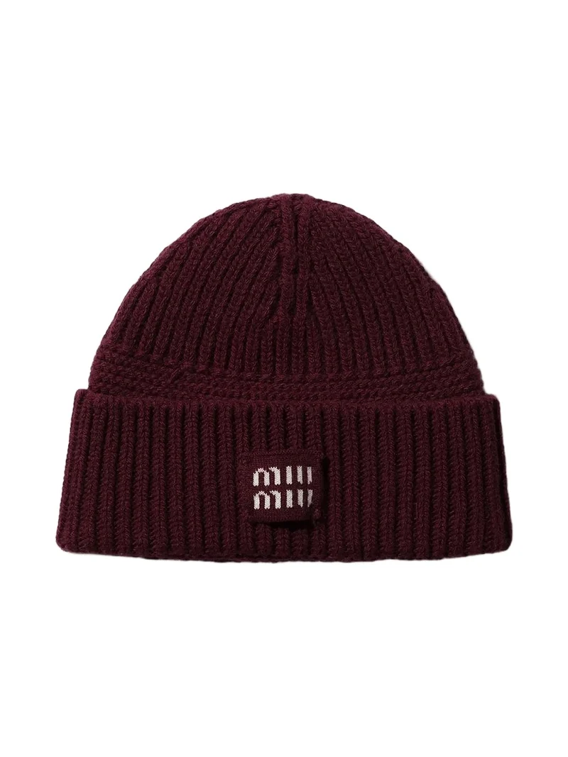 Women's Wool and Cashmere Beanie - Dark Red Women's Wool and Cashmere Beanie - Dark Red