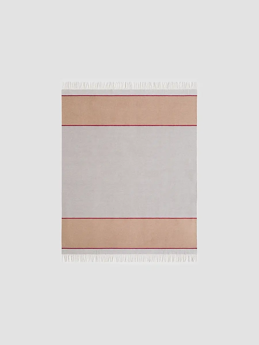 Brunello Cucinelli Silk Color Block Throw | Thumbnail 2 Brunello Cucinelli Silk Color Block Throw | Thumbnail 2
