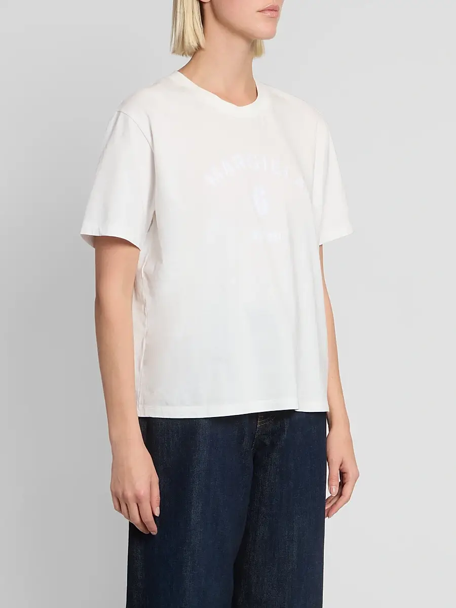 MM6 Maison Martin Margiela Women's Boxy Cotton T-Shirt | Thumbnail 4 MM6 Maison Martin Margiela Women's Boxy Cotton T-Shirt | Thumbnail 4