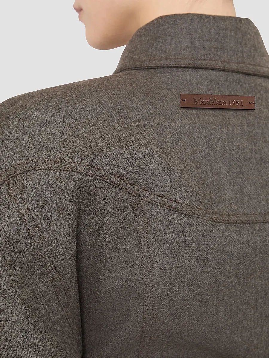 Max Mara Women's Felted Wool Trucker Jacket | Thumbnail 7 Max Mara Women's Felted Wool Trucker Jacket | Thumbnail 7