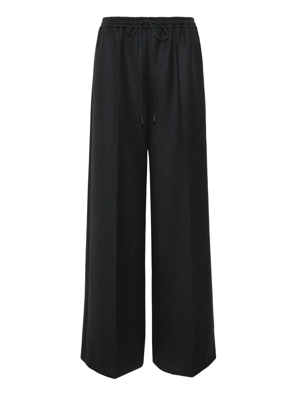 Women's Wool Flannel Wide Leg Trousers