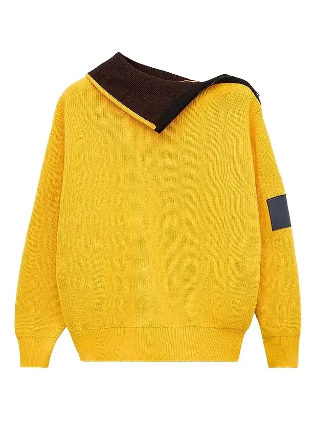 Women's Cotton Zip-Front Sweater