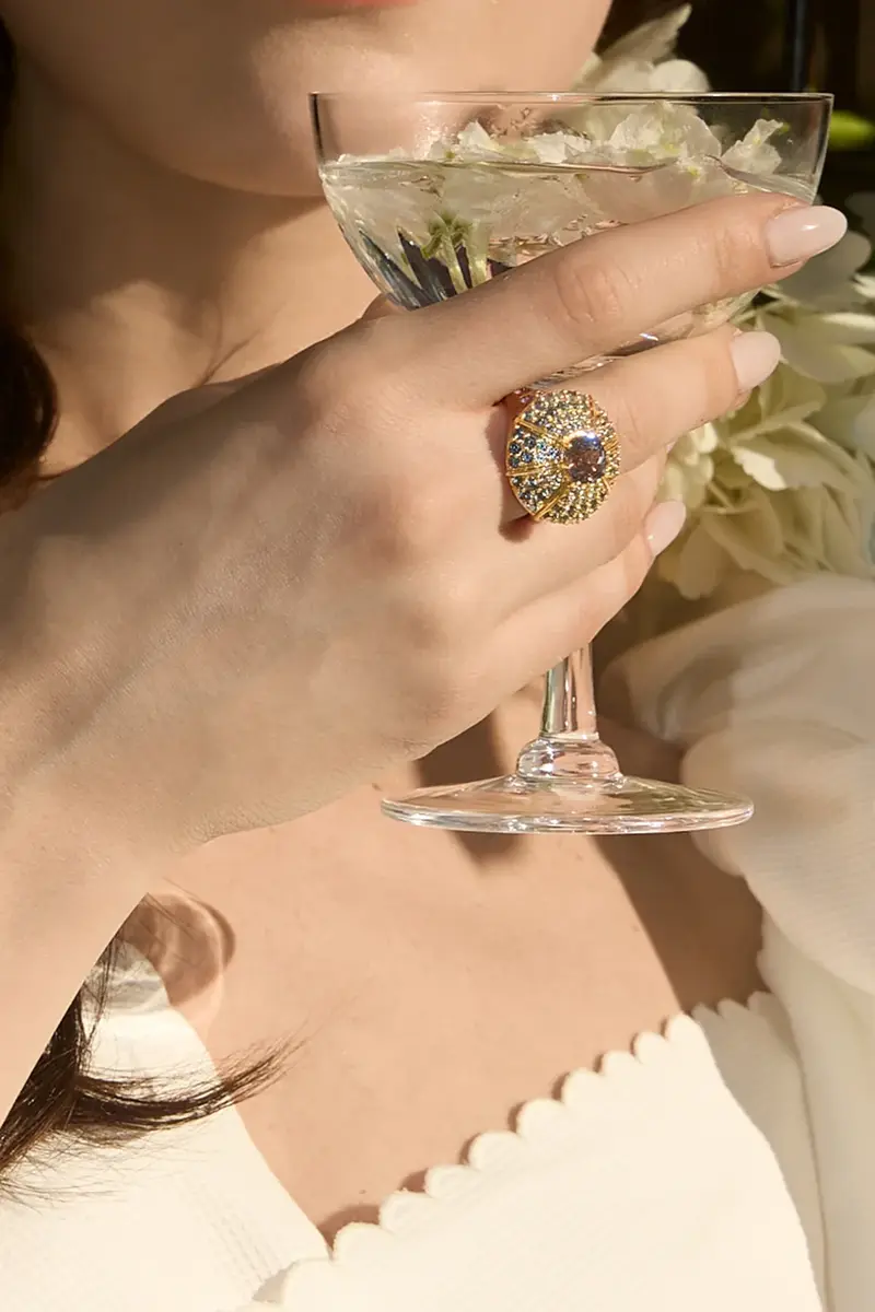 MEREDITH YOUNG Sapphire Mossy Way Ring | Thumbnail 3 MEREDITH YOUNG Sapphire Mossy Way Ring | Thumbnail 3