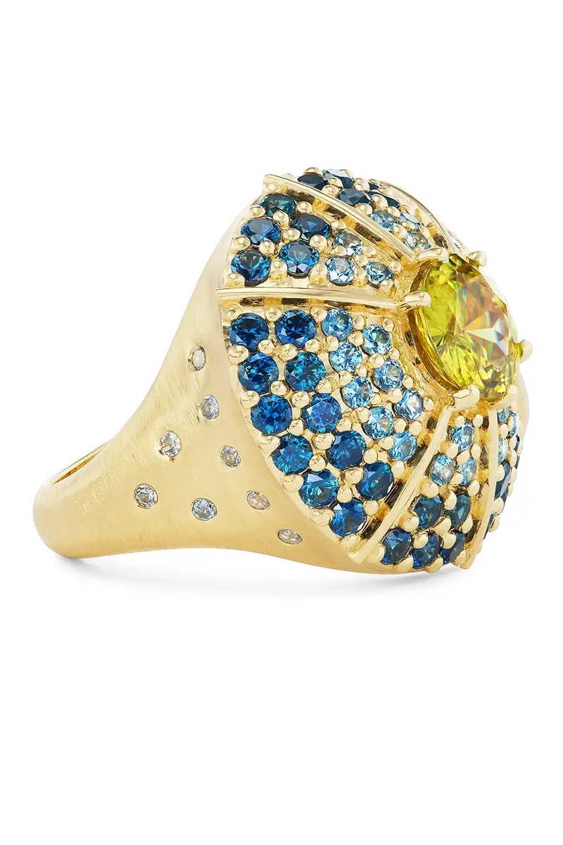 MEREDITH YOUNG Sapphire Mossy Way Ring | Thumbnail 4 MEREDITH YOUNG Sapphire Mossy Way Ring | Thumbnail 4