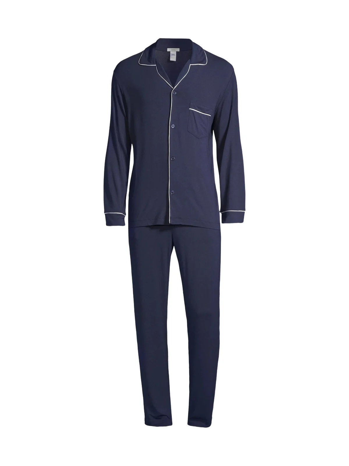 Eberjey Men's William 2-Piece Piped Pajama Set