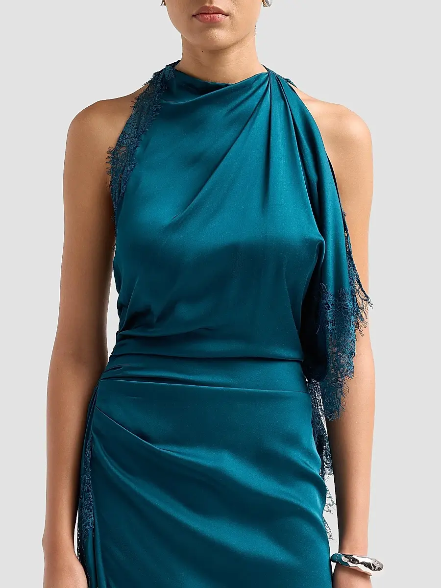 A.L.C. A. L.C. Women's Miriam Draped Lace Midi Dress | Thumbnail 5 A.L.C. A. L.C. Women's Miriam Draped Lace Midi Dress | Thumbnail 5