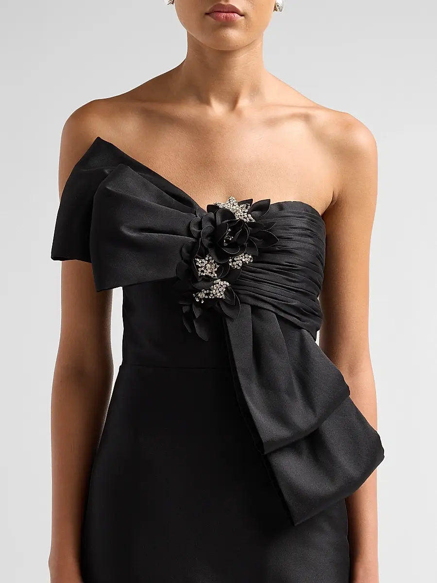 BADGLEY MISCHKA Women's Strapless Cocktail Midi Dress | Thumbnail 5 BADGLEY MISCHKA Women's Strapless Cocktail Midi Dress | Thumbnail 5