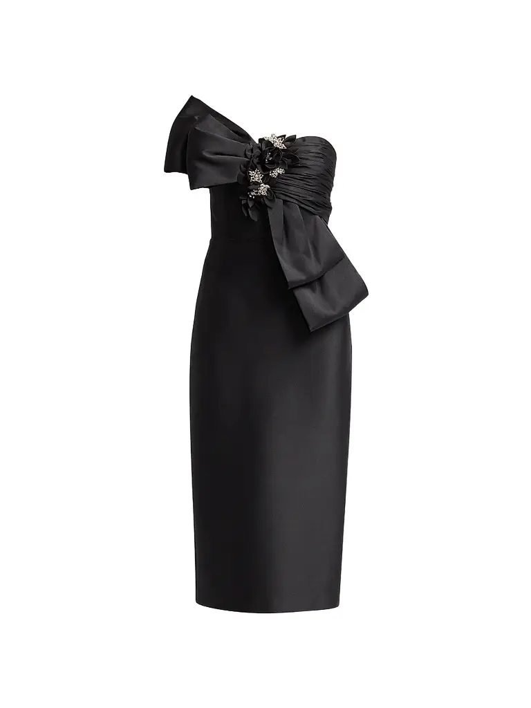 BADGLEY MISCHKA Women's Strapless Cocktail Midi Dress
