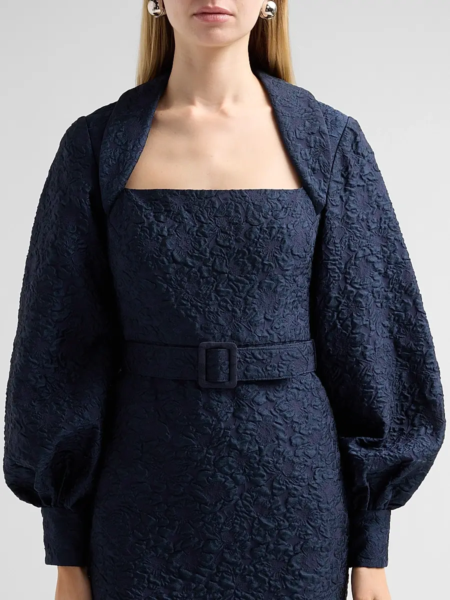 BADGLEY MISCHKA Women's Jacquard Cocktail Midi Dress | Thumbnail 5 BADGLEY MISCHKA Women's Jacquard Cocktail Midi Dress | Thumbnail 5