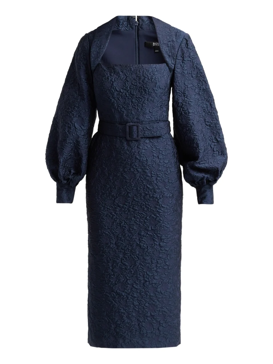 Women's Jacquard Cocktail Midi Dress