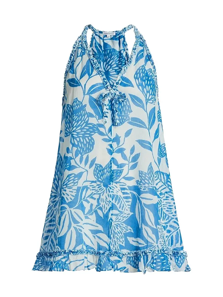 Poupette St Barth Women's Dalia Floral Cotton A-Line Minidress
