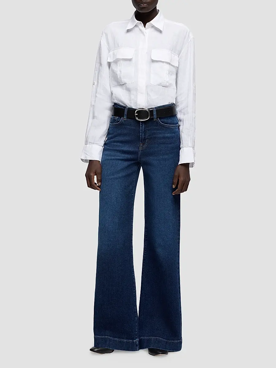 7 For All Mankind Women's Modern Dojo Wide-Leg Jeans | Thumbnail 2 7 For All Mankind Women's Modern Dojo Wide-Leg Jeans | Thumbnail 2