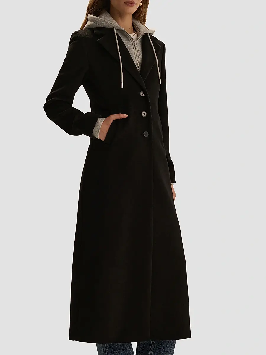 Favorite Daughter Women's The Sport Wool-Blend Long Coat | Thumbnail 5