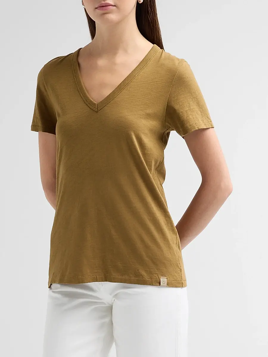 rag & bone Women's The Slub Vee V-Neck T-Shirt | Thumbnail 4 rag & bone Women's The Slub Vee V-Neck T-Shirt | Thumbnail 4