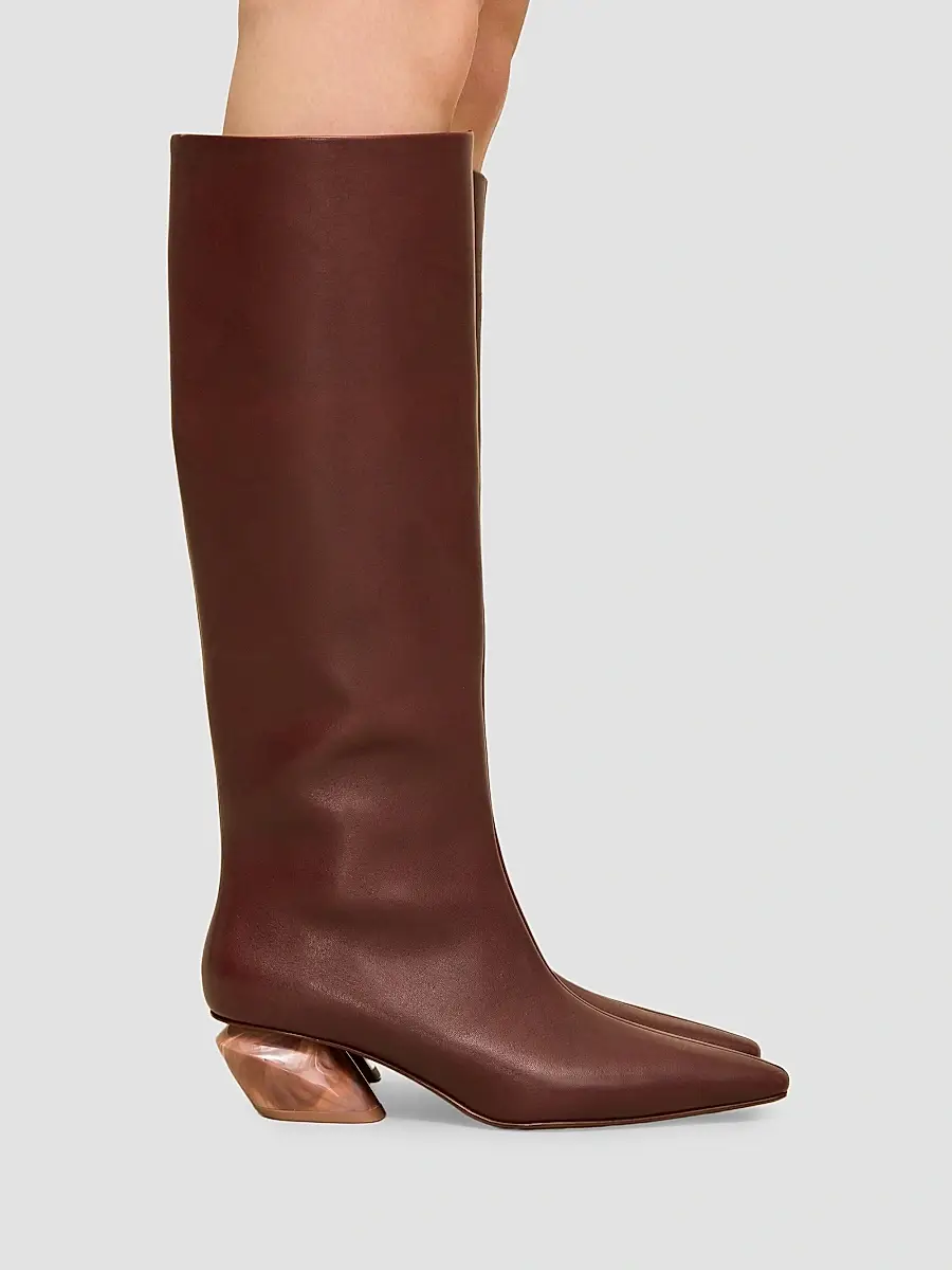 Cult Gaia Women's City 45MM Leather Knee-High Boots | Thumbnail 2