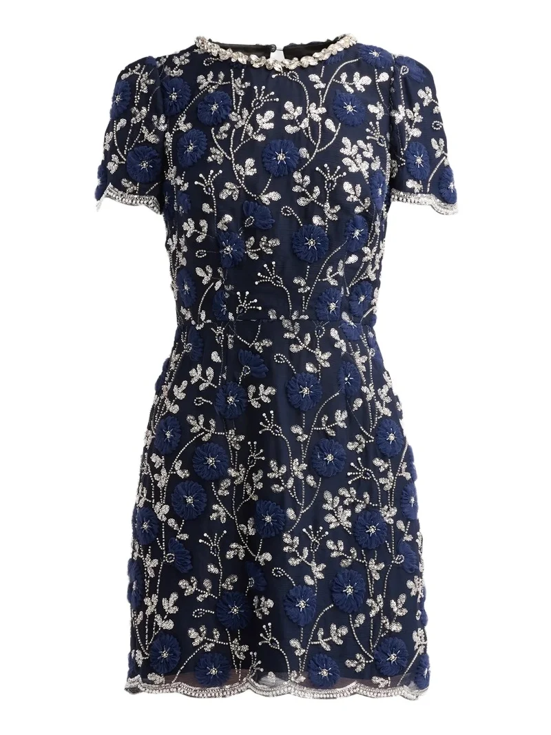 Milly Women's Daisy Sequined Floral Minidress