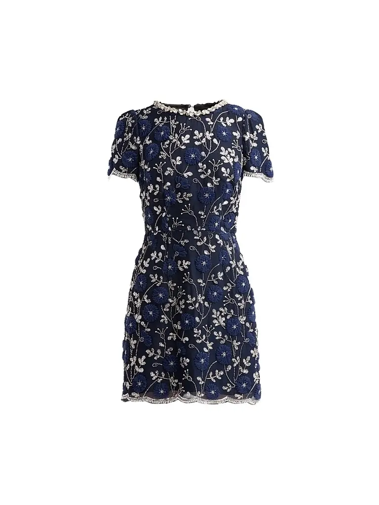 Milly Women's Daisy Sequined Floral Minidress