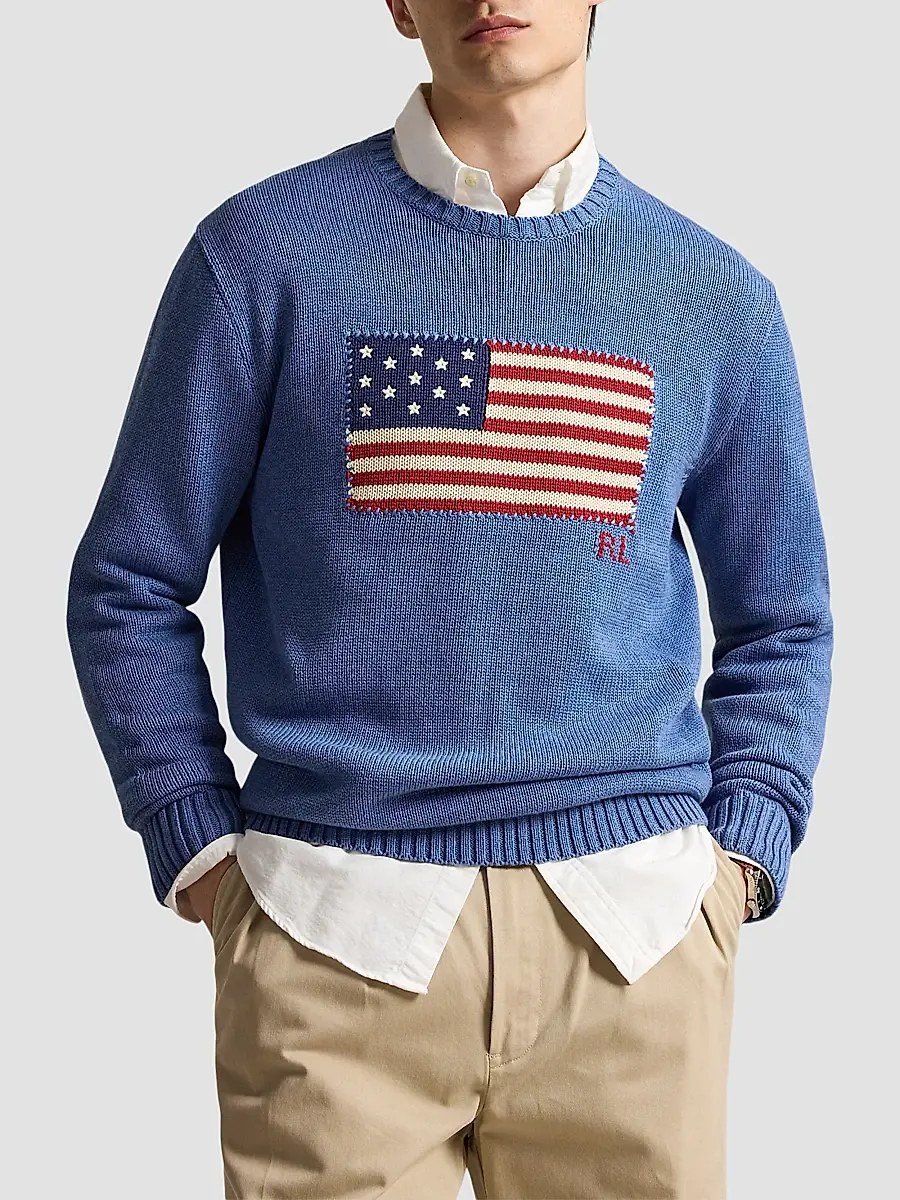 Polo Ralph Lauren Men's The Iconic Flag Sweater | Thumbnail 3 Polo Ralph Lauren Men's The Iconic Flag Sweater | Thumbnail 3