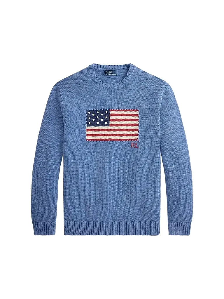 Polo Ralph Lauren Men's The Iconic Flag Sweater | Image 1 Polo Ralph Lauren Men's The Iconic Flag Sweater | Image 1