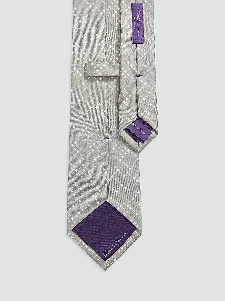 Ralph Lauren Purple Label Men's Diamond Silk Tie | Thumbnail 2