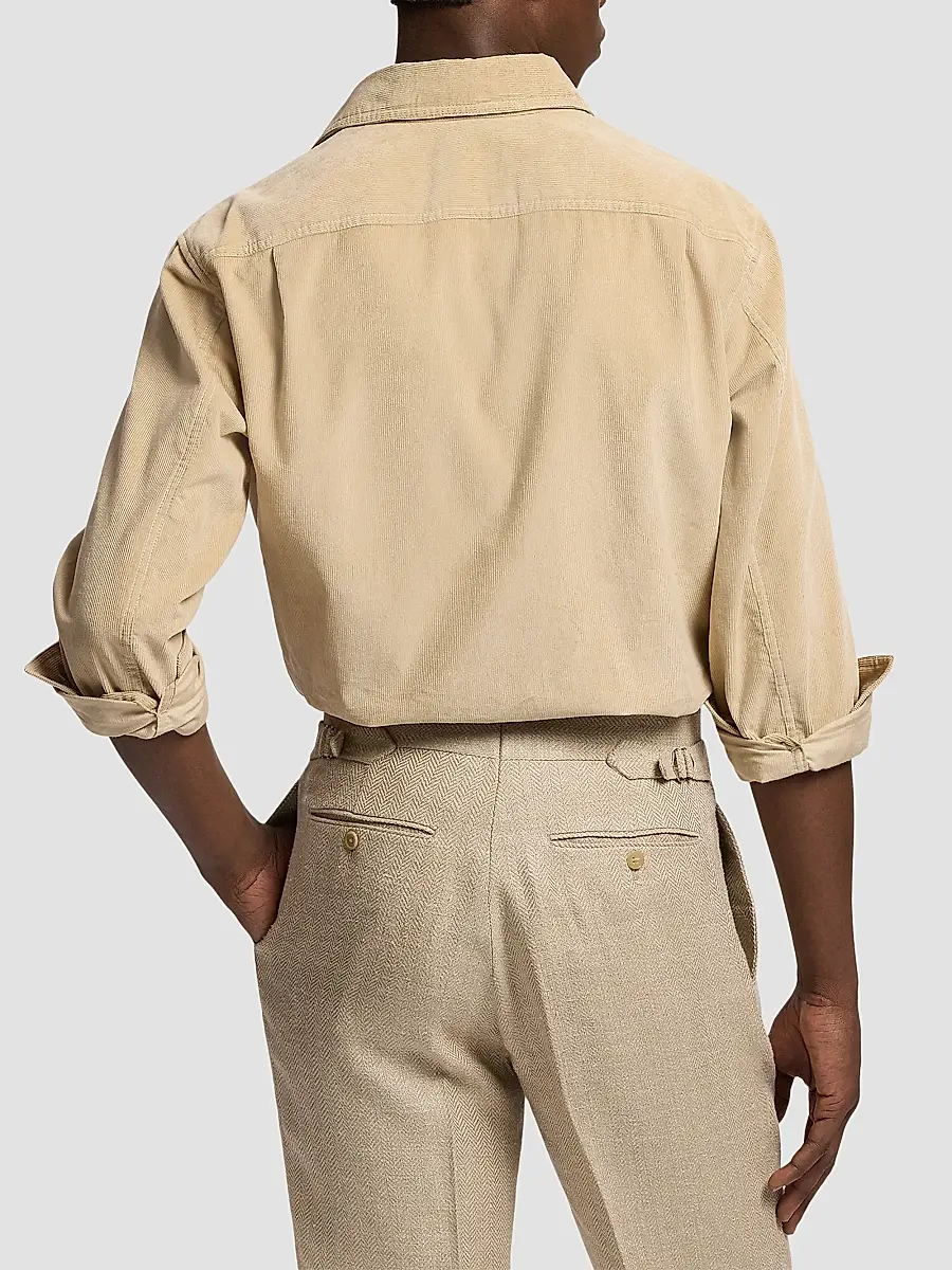 Ralph Lauren Purple Label Men's Sea Island Corduroy Sport Shirt | Thumbnail 3