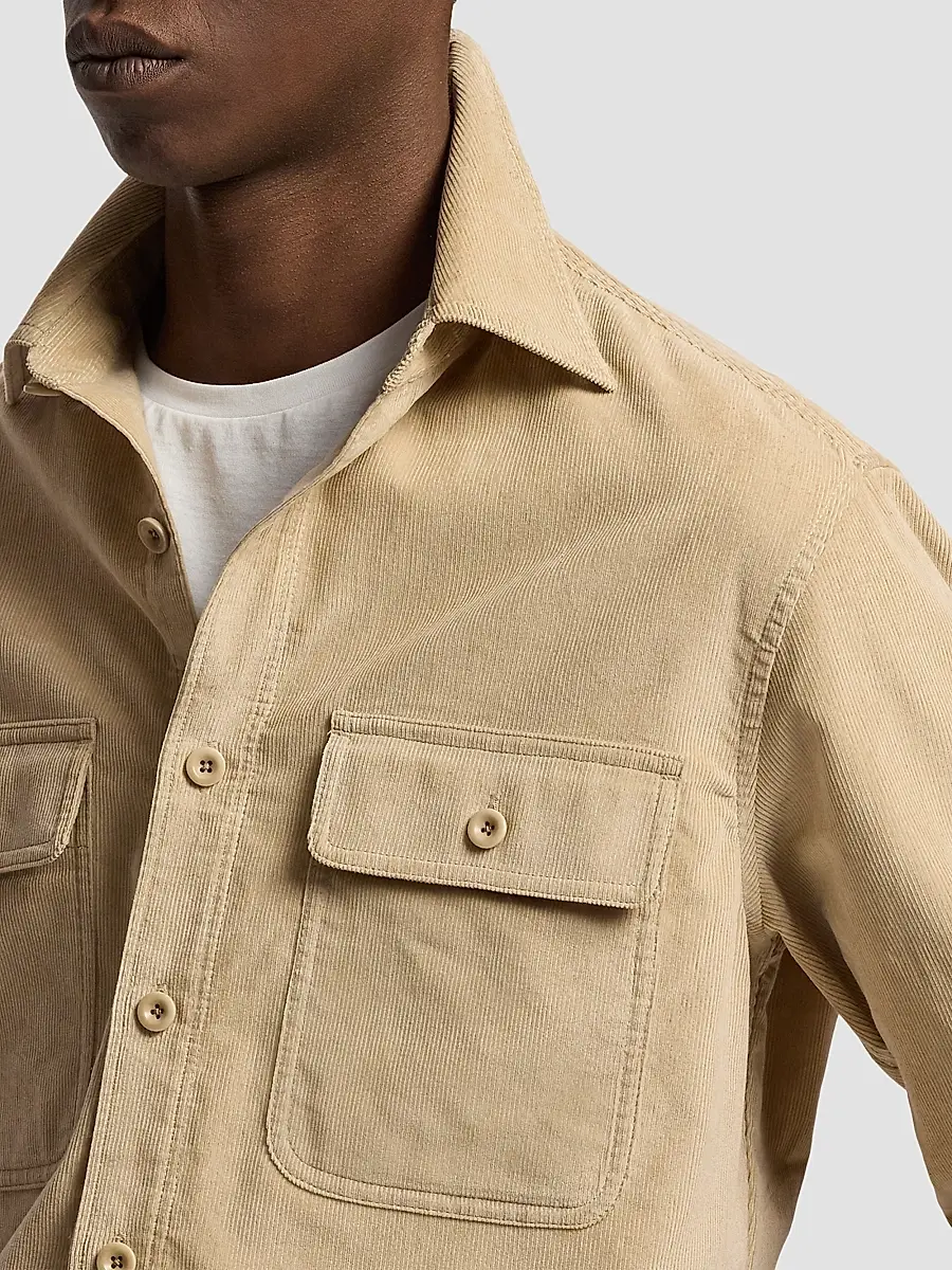 Ralph Lauren Purple Label Men's Sea Island Corduroy Sport Shirt | Thumbnail 8