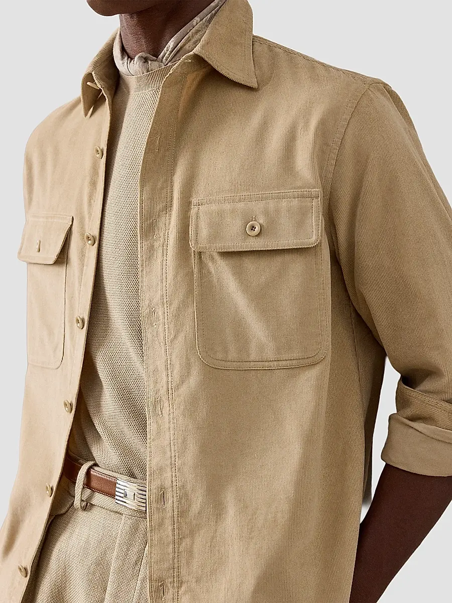 Ralph Lauren Purple Label Men's Sea Island Corduroy Sport Shirt | Thumbnail 9