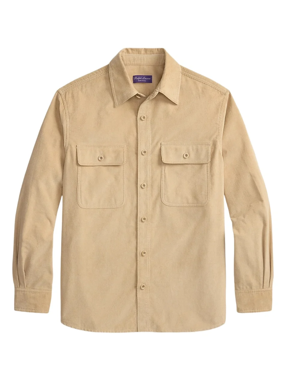 Ralph Lauren Purple Label Men's Sea Island Corduroy Sport Shirt