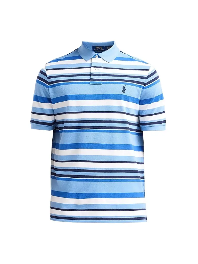 Polo Ralph Lauren Men's Striped Stretch-Cotton Knit Polo Shirt