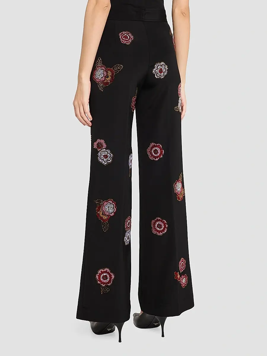 Libertine Women's Colette Beaded Wide-Leg Trousers | Thumbnail 3