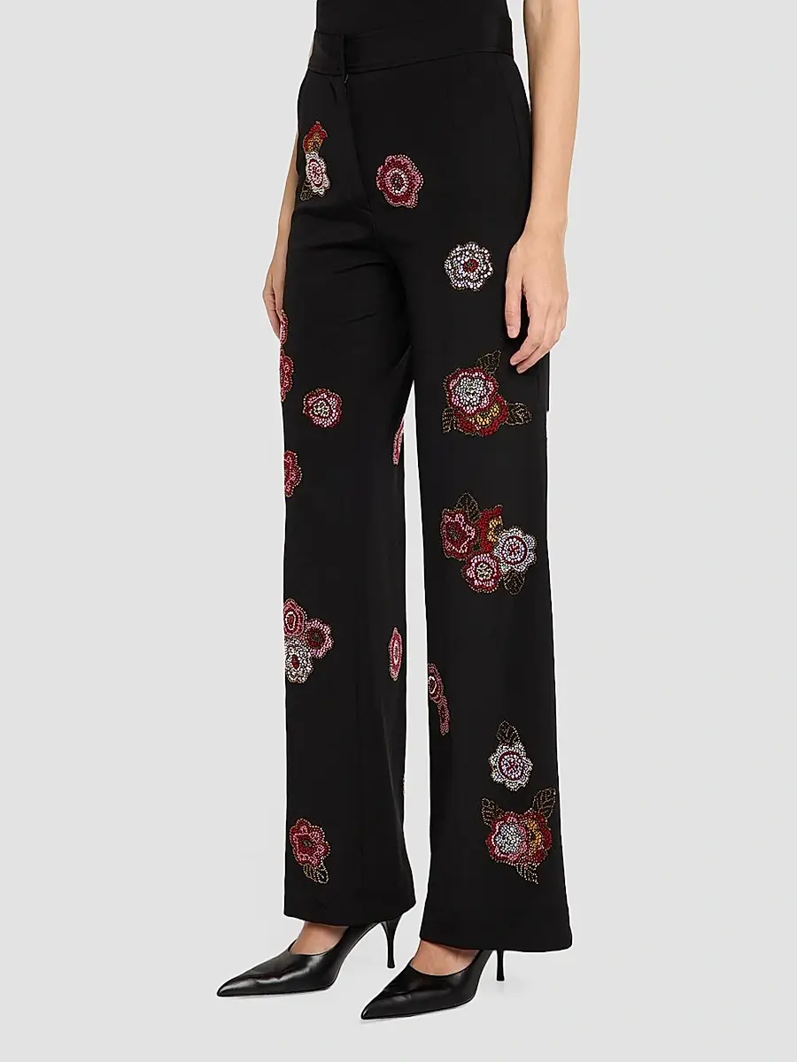 Libertine Women's Colette Beaded Wide-Leg Trousers | Thumbnail 4