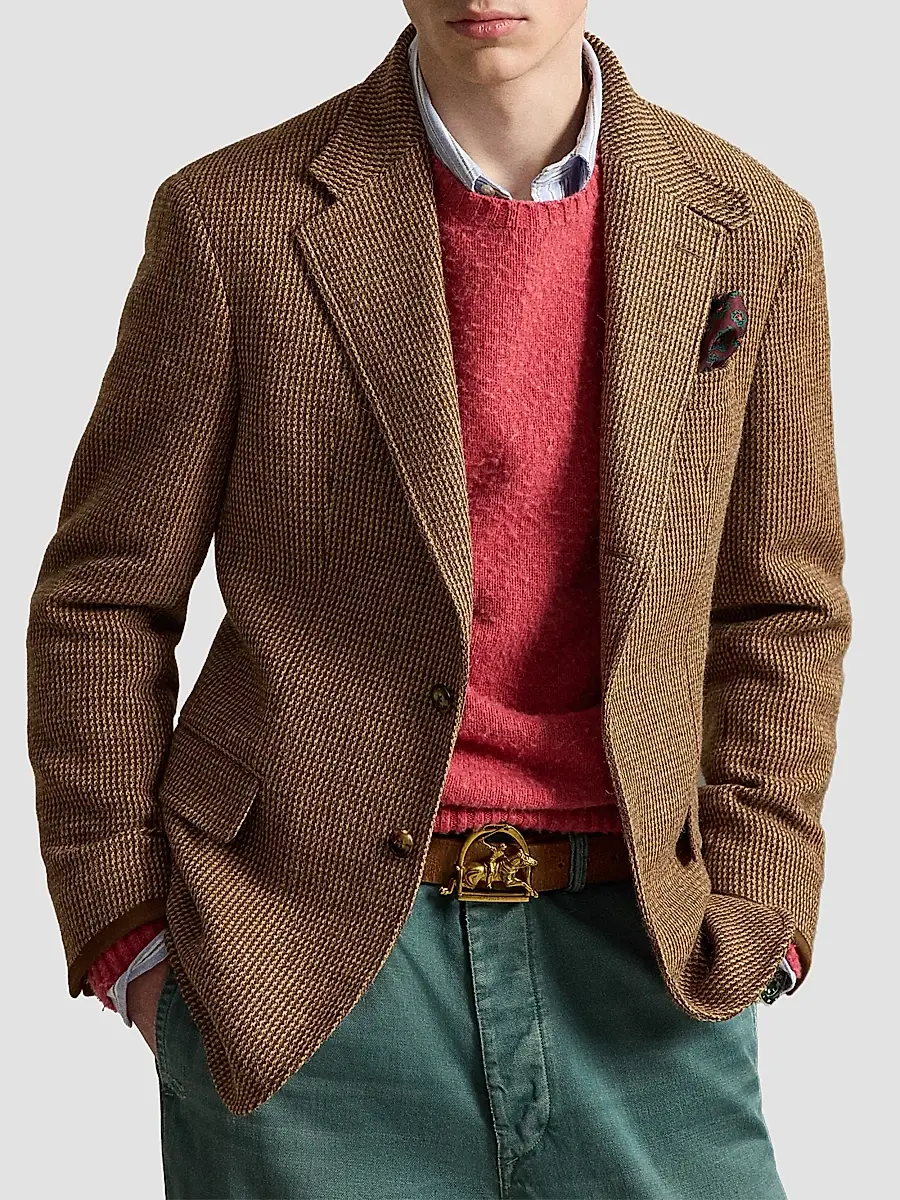 Polo Ralph Lauren Men's Polo-Tailored Fit Tick-Weave Sport Coat | Thumbnail 4 Polo Ralph Lauren Men's Polo-Tailored Fit Tick-Weave Sport Coat | Thumbnail 4