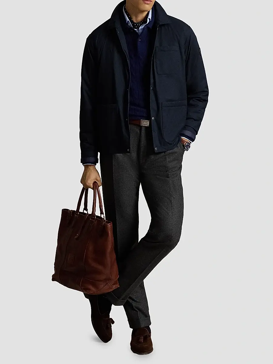 Polo Ralph Lauren Men's The Abottson Gabardine Overshirt | Thumbnail 2 Polo Ralph Lauren Men's The Abottson Gabardine Overshirt | Thumbnail 2