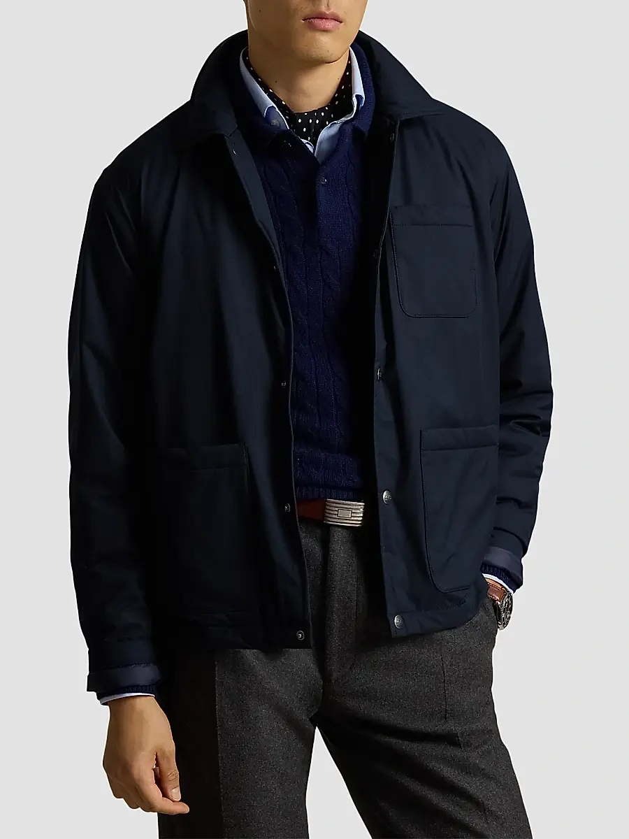 Polo Ralph Lauren Men's The Abottson Gabardine Overshirt | Thumbnail 4 Polo Ralph Lauren Men's The Abottson Gabardine Overshirt | Thumbnail 4