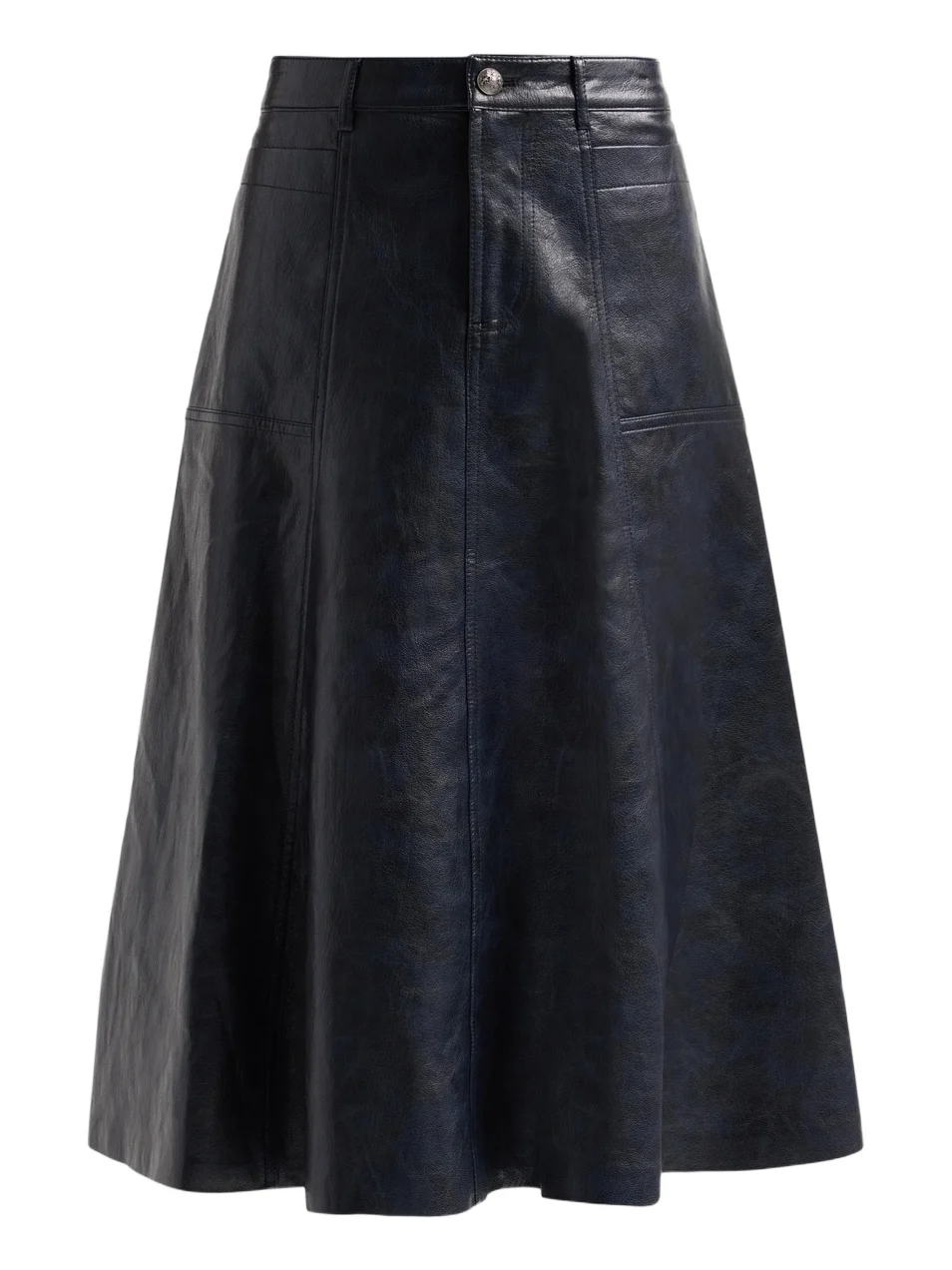 Women's Ellen Faux-Leather Midi Skirt Women's Ellen Faux-Leather Midi Skirt